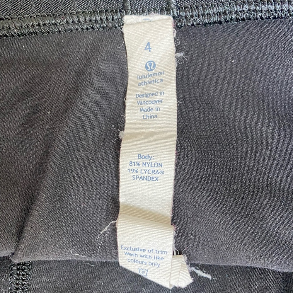 RARE Lululemon Wunder Under Pant Special Edition Dance Size 4 Black - Picture 9 of 12